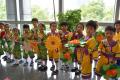 104年新北市幼兒客語學習成果發表會-幼兒後臺準備上台表演日頭花
